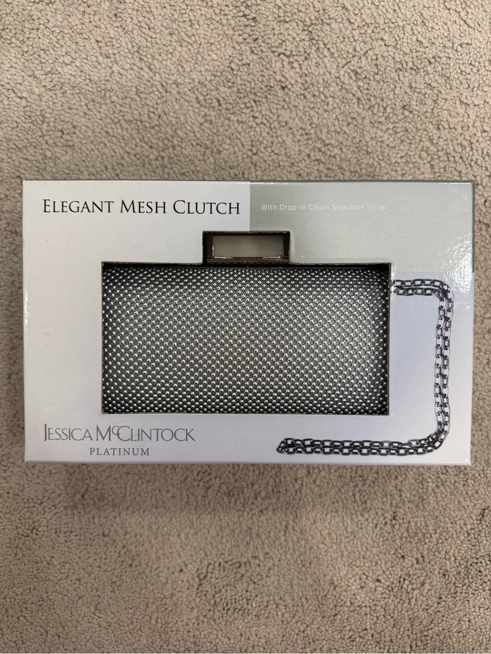 Jessica McClintock Elegant Mesh Clutch